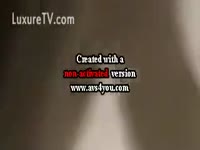 Dog pumping away on a legal age teenager floozy